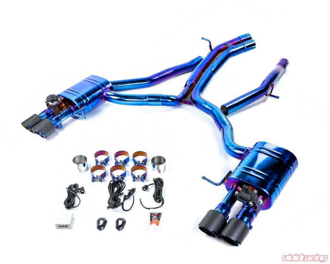 VR Performance Audi B9 RS4 Titanium Valvetronic Exhaust System With Carbon Fiber Tips - VR-RS4B9-170T