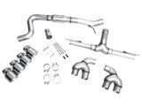 AWE Tuning MK8 Volkswagen Golf R 3in Track Edition Quad Exhaust - Chrome Silver Tips - 3020-42658