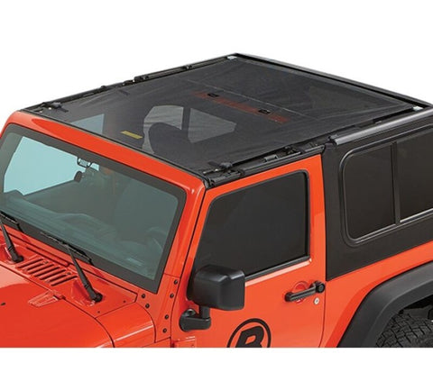 Bestop 07-18 Jeep Wrangler JK 2-Door Sun Safari Bikini (Mesh) - 52402-11