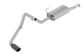 Borla 05-19 Nissan Frontier 4.0L V6 AT/MT Regular Cab S-type Exhaust (2wd/4wd) - Black Chrome Tip - 140802BC