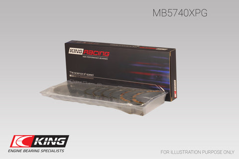 King Subaru EJ20/EJ22/EJ25 Housing Bore + .005 (Size 0.25) Main Bearing Set - MB5740XPG0.25