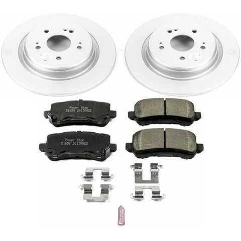 Power Stop 15-19 Acura TLX Rear Z17 Evolution Geomet Coated Brake Kit - CRK7216