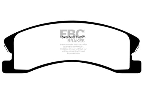 EBC 99-04 Jeep Grand Cherokee 4.0 (Akebono) Ultimax2 Front Brake Pads - UD945