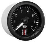 Autometer Stack 52mm 0-7 Bar M10 Male Pro Stepper Motor Fuel Pressure Gauge - Black - ST3305