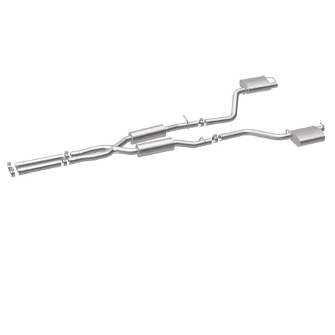 MagnaFlow Cat-Back SS 2.5in Dual Split Rear Exit (OEM Tips) 15-16 Dodge/Chrysler Charger/300 5.7L V8 - 19226