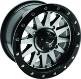 QuadBoss Wagon 14X7 4+3 4/156 Black Machined - 608554