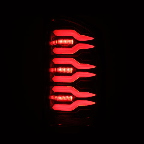AlphaRex 02-06 Dodge Ram1500/03-06 Dodge Ram 2500/3500 Truck LUXX-Series LED Tail Lights Alpha-Black - 641020