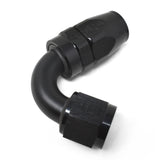Russell Performance -6 AN Black 120 Degree Full Flow Swivel Hose End - 613405