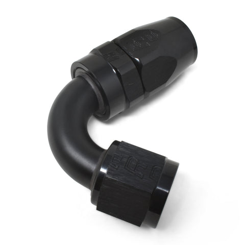 Russell Performance -6 AN Black 120 Degree Full Flow Swivel Hose End - 613405