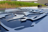 Fishbone Offroad 13-18 Jeep Wrangler JK Hood Louver Raw Unpainted - FB31127