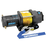 Superwinch 2500 LBS 12V DC 3/16in x 40ft Synthetic Rope Terra 2500SR Winch - Gray Wrinkle - 1125270