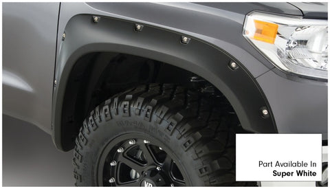 Bushwacker 16-18 Toyota Tundra Fleetside Pocket Style Flares 4pc 66.7/78.7/97.6in Bed - Super White - 30918-13