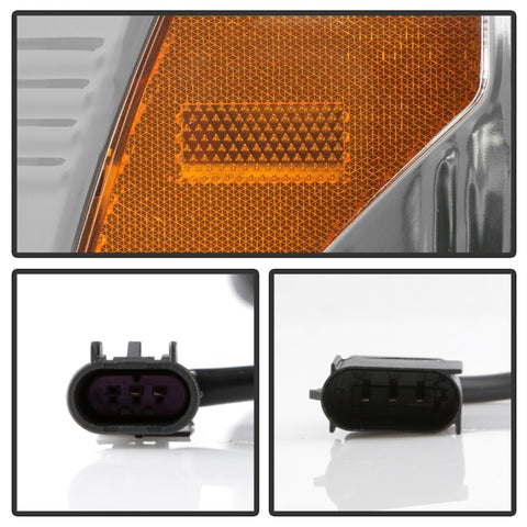 Spyder 17-18 Ford F250/F350/F450 Halogen Model Only -White Light Bar- Chrome- PRO-YD-FS17HALSI-C - 5087843