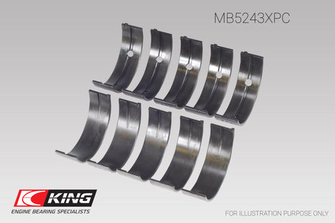 King Engine Bearings Nissan Sr20De (Size 0.26) Main Bearing Set - MB5243XPC.026