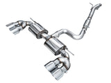 AWE Tuning MK8 Volkswagen Golf R 3in Touring Edition Quad Exhaust - Chrome Silver Tips - 3015-42658