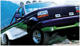 Bushwacker 92-96 Ford Bronco Cutout Style Flares 2pc - Black - 20022-11
