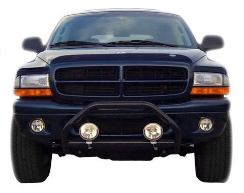 AVS 97-04 Dodge Dakota (Behind Grille 3 Pc) High Profile Bugflector II Hood Shield - Smoke - 25923