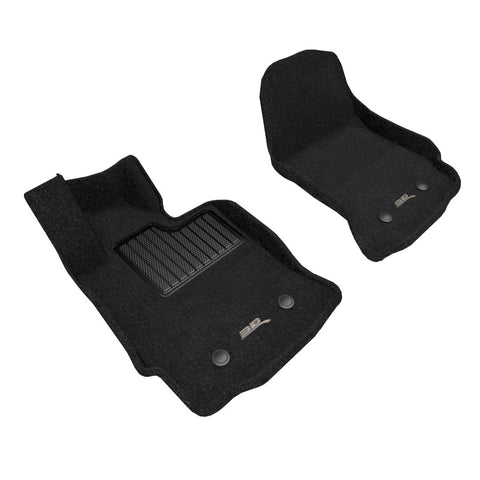 3D MAXpider 14-19 Chevrolet Corvette C7 Elegant Floor Mat Full Set (2pc) - Black - L1CH07804709