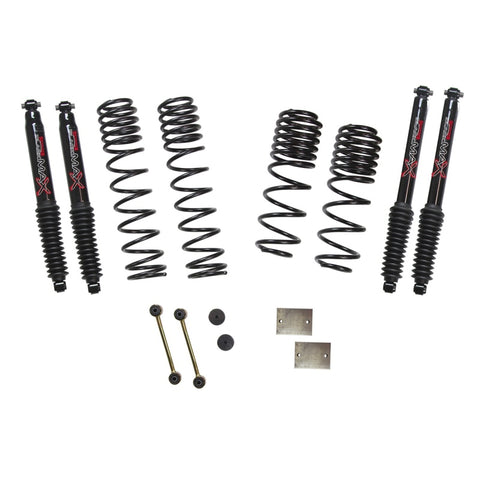 Skyjacker 2020 Jeep JL 4WD Rubicon Diesel 1.5in Dual Rate Long Travel Sus Lift Kit w/Blk Max Shocks - JL15RBPBLTD