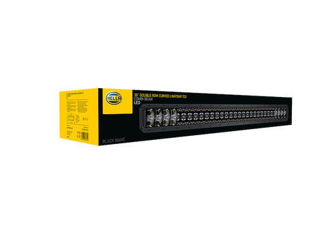 Hella Universal Black Magic 30in Tough Double Row Curved Light Bar - Spot & Flood Light - 358197611