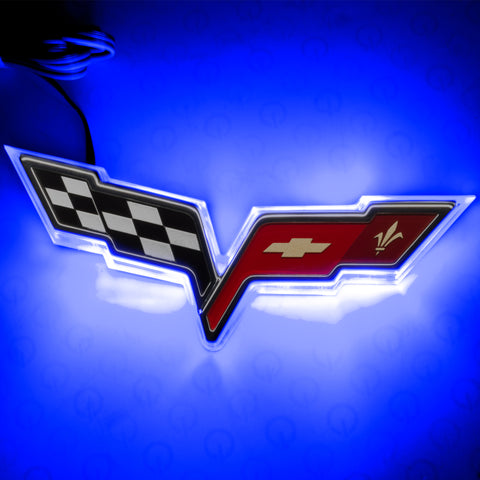Oracle Chevrolet Corvette C6 Illuminated Emblem - Blue - 3099-002