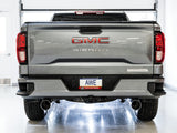 AWE Tuning 4th Gen GM 1500 5.3L 0FG Cat-Back Split Rear Exit (Flat Bumper) - Quad Chrome Tips - 3015-32205