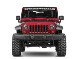 Raxiom 97-18 Jeep Wrangler TJ/JK Axial Series LED Daymaker Headlights- Black Housing (Clear Lens) - J108042