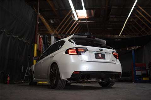 Spyder 08-14 Subara Impreza WRX Hatchback LED Tail Lights Seq Signal Black ALT-YD-SI085D-SEQ-BK - 5086730