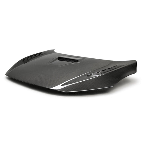 Seibon 17-20 Honda Civic Type-R (FK8) TSII Style Carbon Fiber Hood - HD17HDCVR-TSII