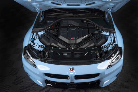 Dinan 21-27 BMW M2/M3/M4 (G80/G82/G87) Matte Carbon Fiber Engine Cover w/Gloss Accents - D590-0005-B