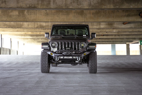 DV8 Offroad 07-18 Jeep Wrangler JK / 18-23 Wrangler JL / 20-23 Gladiator JT MTO Series Front Bumper - FBJL-12
