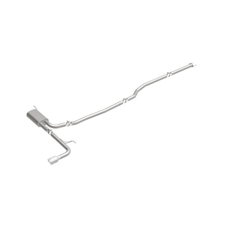 MagnaFlow Cat Back, SS, 2.5in, Street, Single Straight Pass. Polished 4in Tip, 2015 Ford Fusion 2.5L - 19096