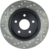 StopTech 12-15 Ford Focus w/ Rear Disc Brakes Rear Left Slotted & Drilled Rotor - 127.61099L