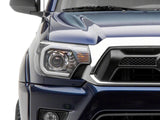 Raxiom 12-15 Toyota Tacoma Axial Series Projector Headlights w/ LED Bar- Blk Housing (Clear Lens) - TT21849