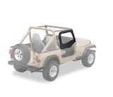 Bestop 88-95 Jeep Wrangler YJ Upper Fabric Doors (Rounded Upper Corner Black Denim) - 51780-15