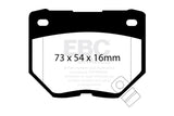 EBC 98-03 Nissan Skyline (R34) 2.5 GT (200) Greenstuff Rear Brake Pads - DP2826