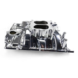 Edelbrock Pontiac 326-455 Performer RPM Intake Manifold - Chrome Plasma Finish - 7156-CP