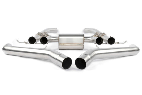 Dinan 21-27 BMW M3/M4 (G80/G82/G83) Valved Axleback Exhaust System - Black Tips - D660-0093-BLK