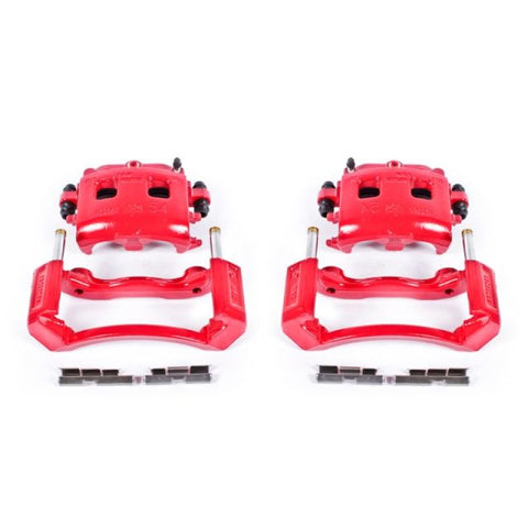 Power Stop 02-05 Dodge Ram 1500 Front Red Calipers w/Brackets - Pair - S4832