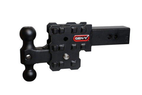 Gen-Y Phantom-X 2in Solid Shank 2.5in Drop 1K TW 10K Hitch w/GH-031 (No Flat Towing) - GH-2612X