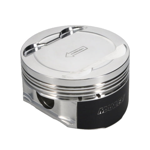 Manley Ford 3.7L Cyclone 3.780in Bore -5.0cc Dish  (9.5:1 Comp) Coated Piston Set - 599520C-6