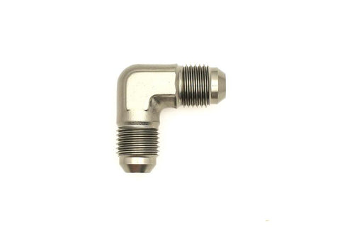 DeatschWerks 6AN Male Flare To 6AN Male Flare 90-Degree Coupler Fitting - 6-02-0207