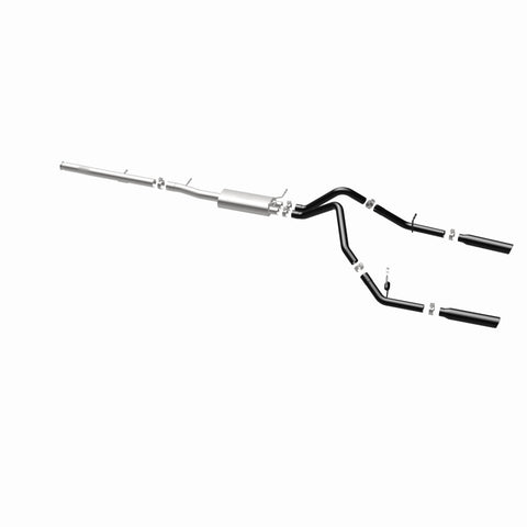 MagnaFlow SYS Cat-Back 3.5in Black Dual Split Rear Tips 10-13 Chevy Silverado / GMC Sierra 5.3L - 15362