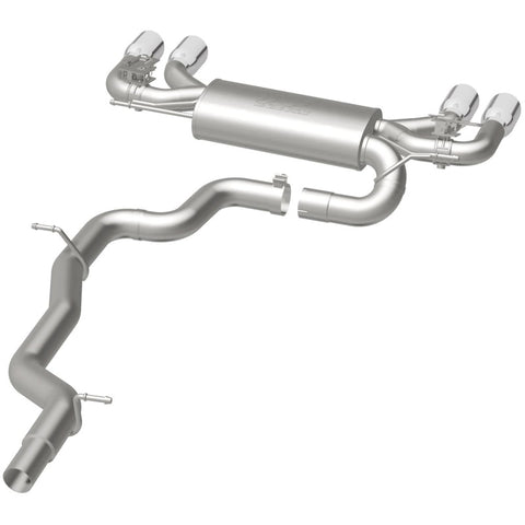 MagnaFlow Sys C/B 2015-2017 Volkswagen Golf R 3in Polished SS Quad Tip Split Rear Exit - 19165