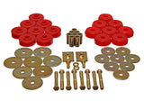 Energy Suspension Body Mount Set Exc. Convertible - Red - 3.4166R