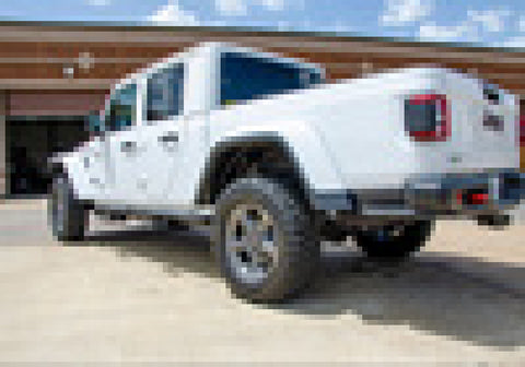 N-Fab RKR Step System 2019 Jeep Wrangler JT 4 Door Truck Full Length - Tex. Black - 1.75in - J194TRKRS4