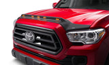 AVS 2016-2019 Toyota Tacoma Aeroskin Low Profile Hood Shield w/ Lights - Black - 753079