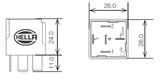 Hella Relay 12V 20/40A Spdt Res - 007794027