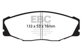 EBC 93-95 Toyota T100 Pick Up 1/2 Ton 2WD Greenstuff Front Brake Pads - DP61712