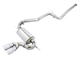 AWE Tuning Ford Focus ST Touring Edition Cat-Back Exhaust - Non-Resonated - Chrome Silver Tips - 3015-32092